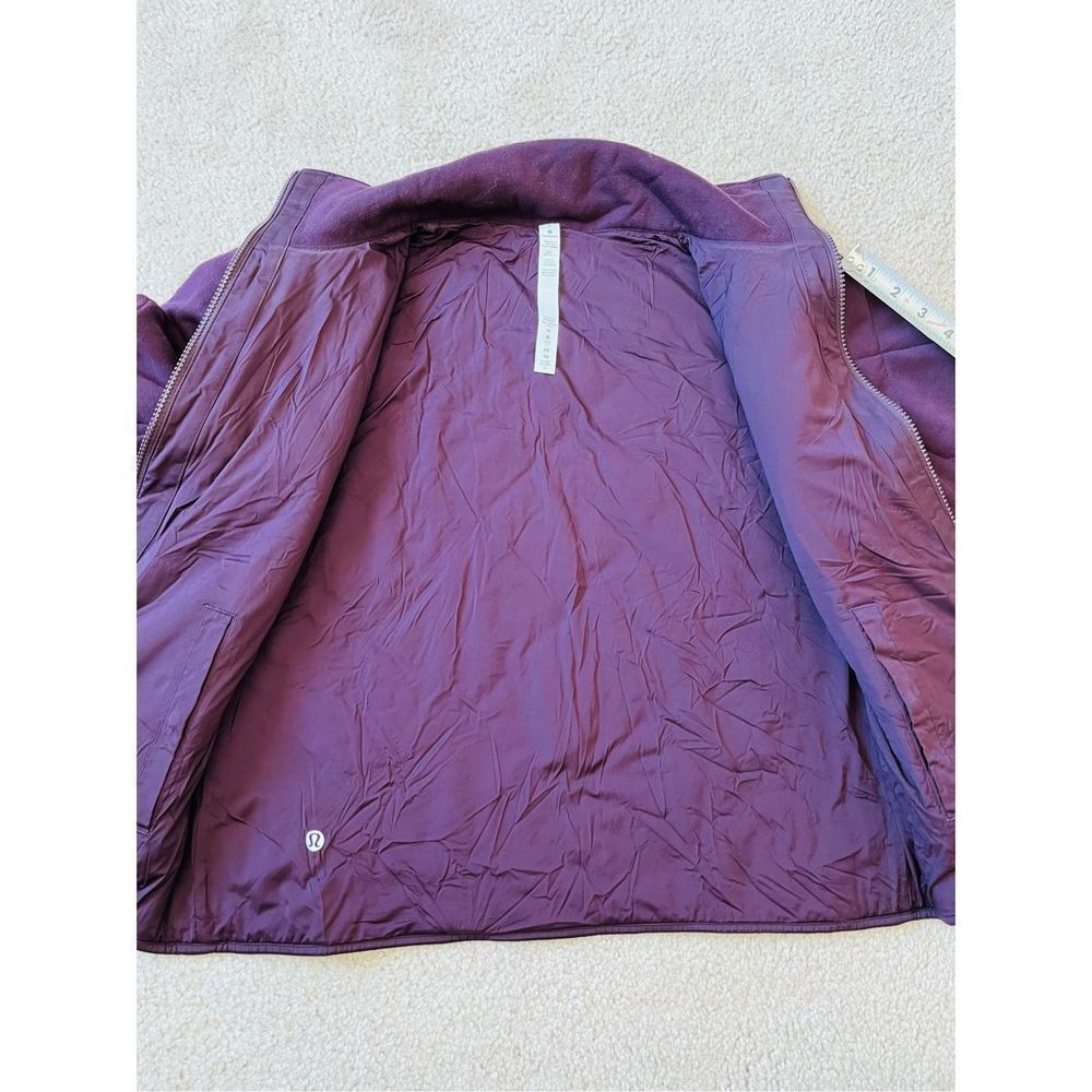 Lululemon Forever Warm Reversible Jacket in Cherry sz 6 - Picture 14 of 15